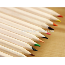 Ensemble de crayons de couleur en bois naturel